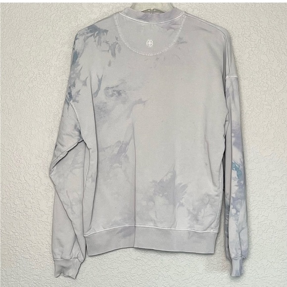 ANINE BING Tiger Sweatshirt Tie Dye Graphic Print Cotton Fleece Fall Pullover S - Picture 3 of 5